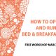 How to open and run a bed & breakfast workshop