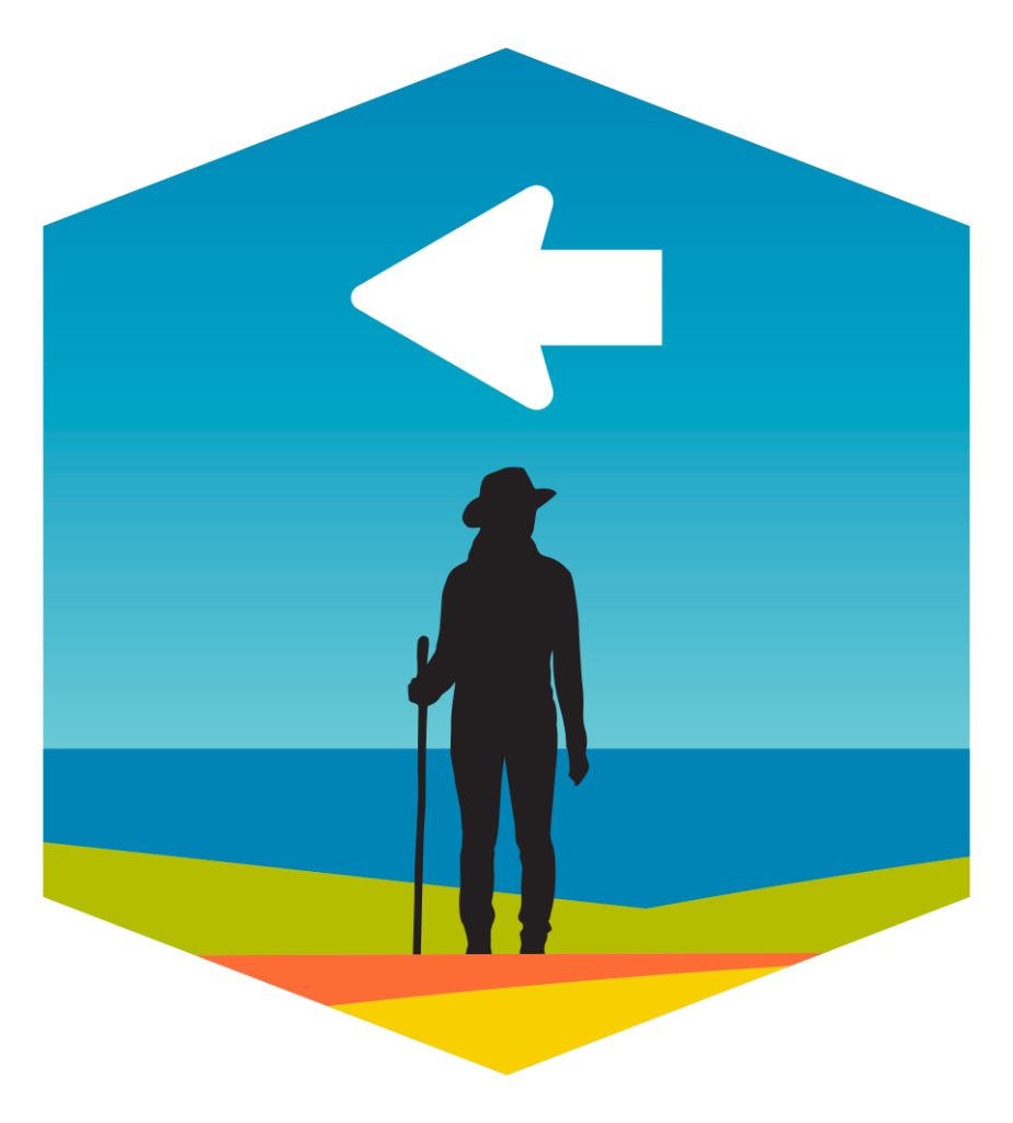 Trail Signs, Turn Left Arrow