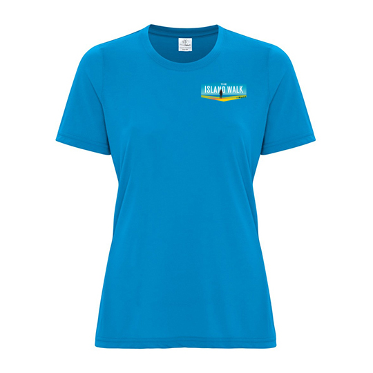 Island Walk Small Crest Pro Spun™ Ladies' Tee - The Island Walk
